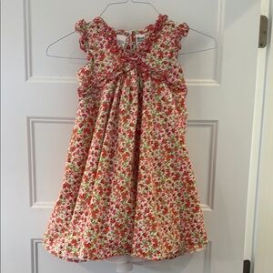 Red and Pink Sleeveless Casual Sundress